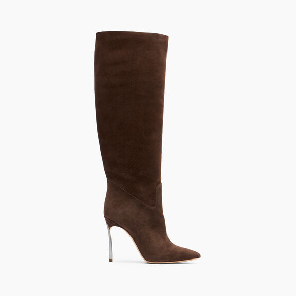Casadei Blade Suede Boot Cacao 1S329Y100MC1832 Casadei Blade Suede Boot Cacao 1S329Y100MC1832
