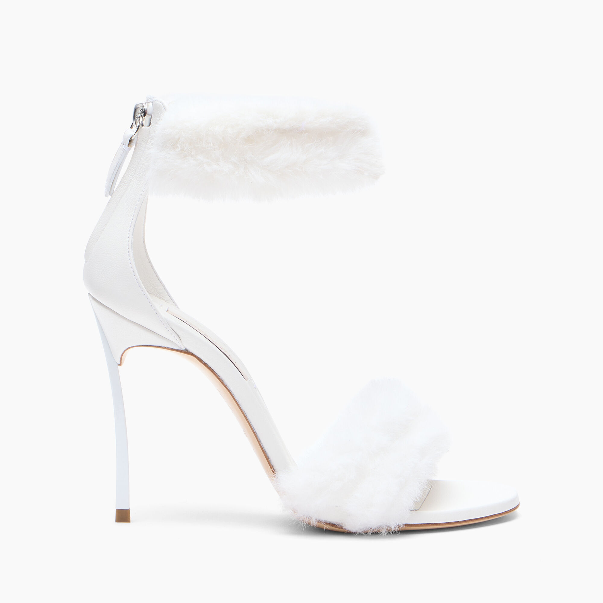 Casadei Blade Diva Minorca Sandal White 1L487C100TT0593 Casadei Blade Diva Minorca Sandal White 1L487C100TT0593
