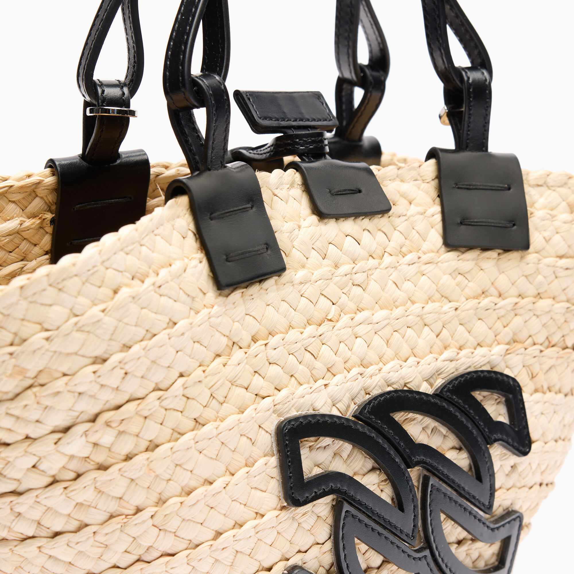 Casadei Panarea Bag Natur and Black 3W431X0000PANAR