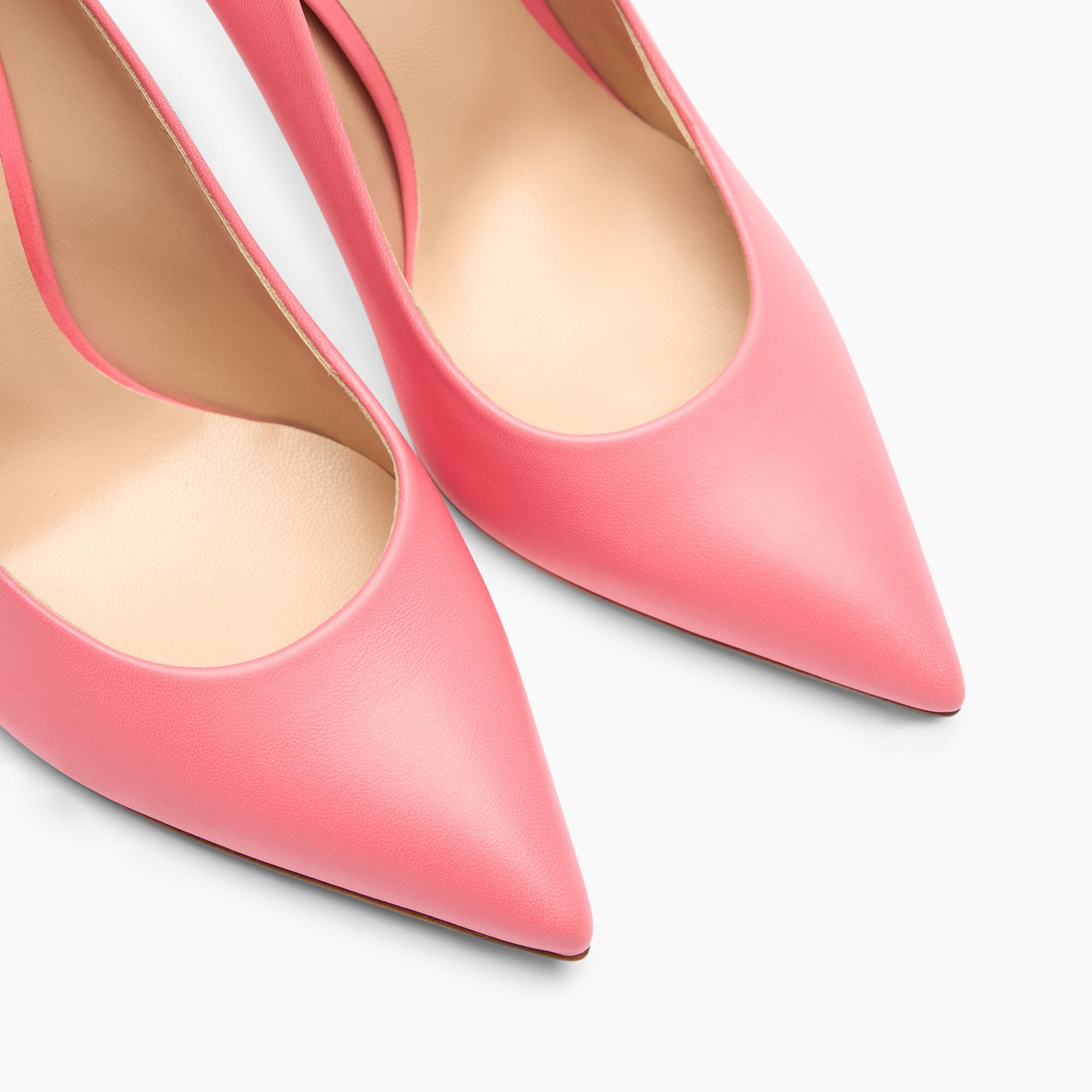 Casadei Blade Leather Pumps Coral 1F915W100MC1155