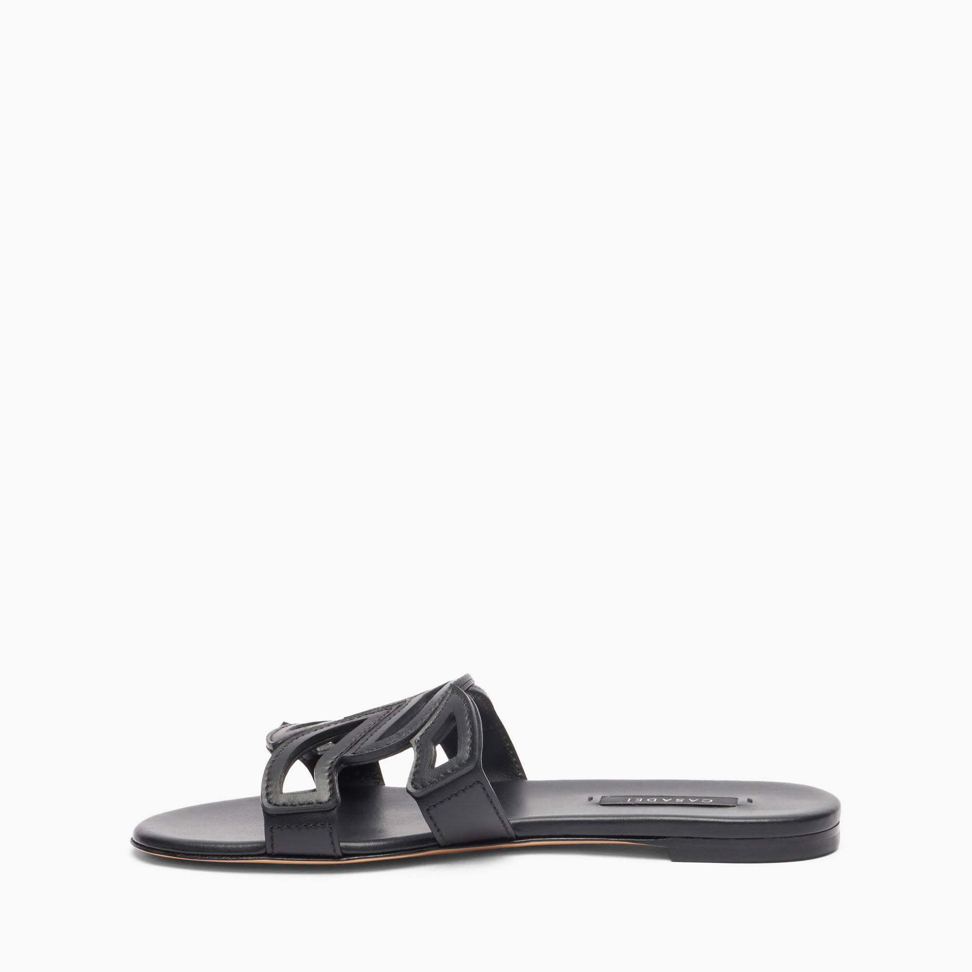 Miramar Slides in BLACK for Women Casadei