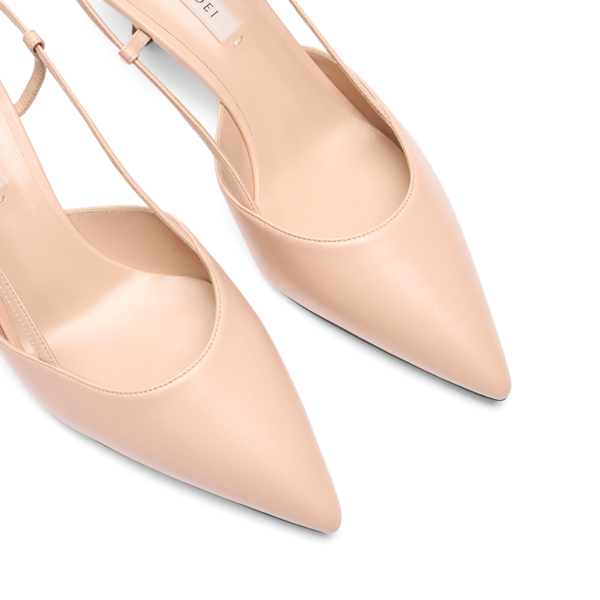 Casadei Julia Bride Arrière En Cuir Powder 1G621J0501MINOR Casadei Julia Bride Arrière En Cuir Powder 1G621J0501MINOR