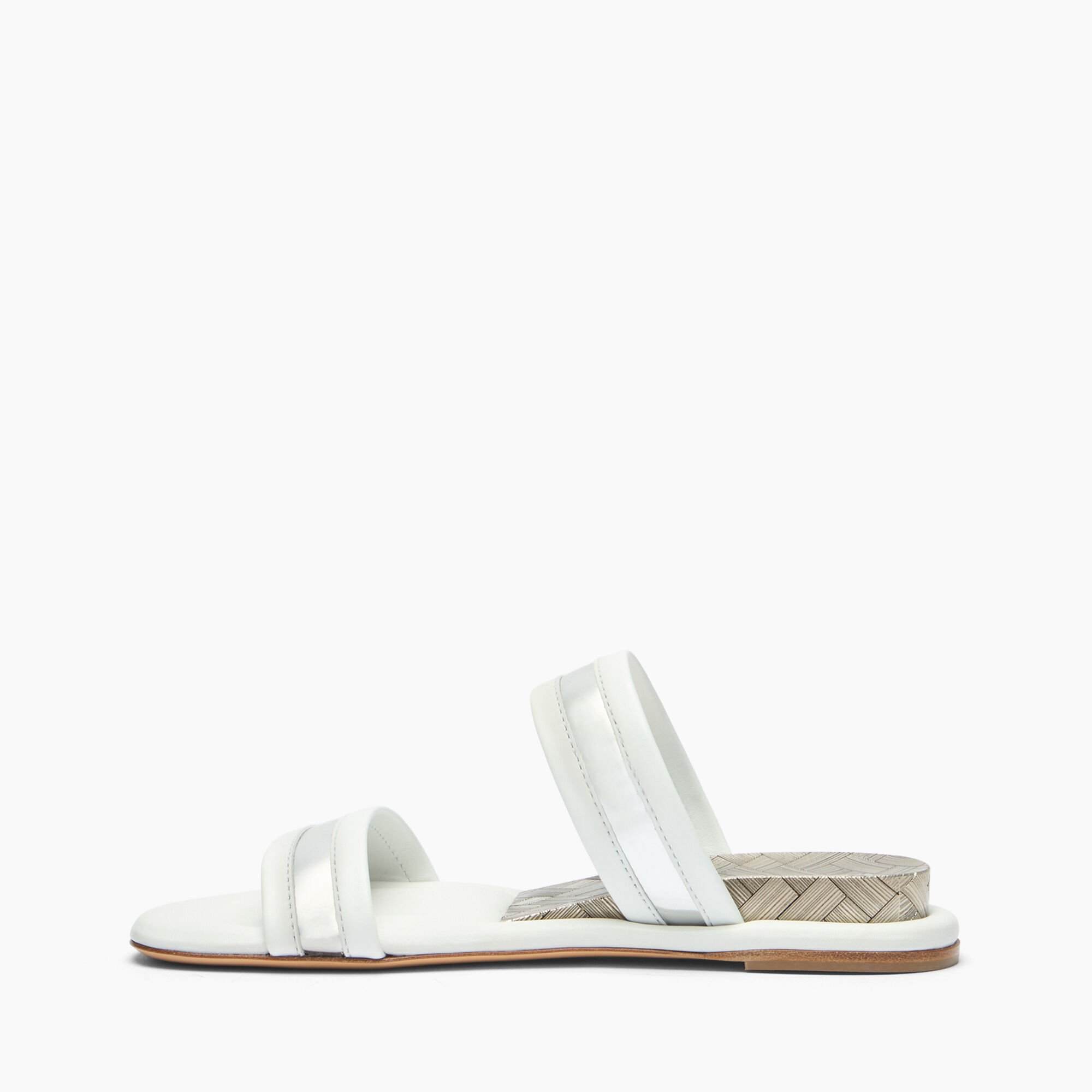 Casadei Zeppa Blade Flat White, silver 1M511B0201C2963