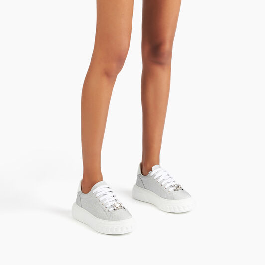 Casadei Off road Cas25 Sneakers Silver and White 2X052J0201C2672