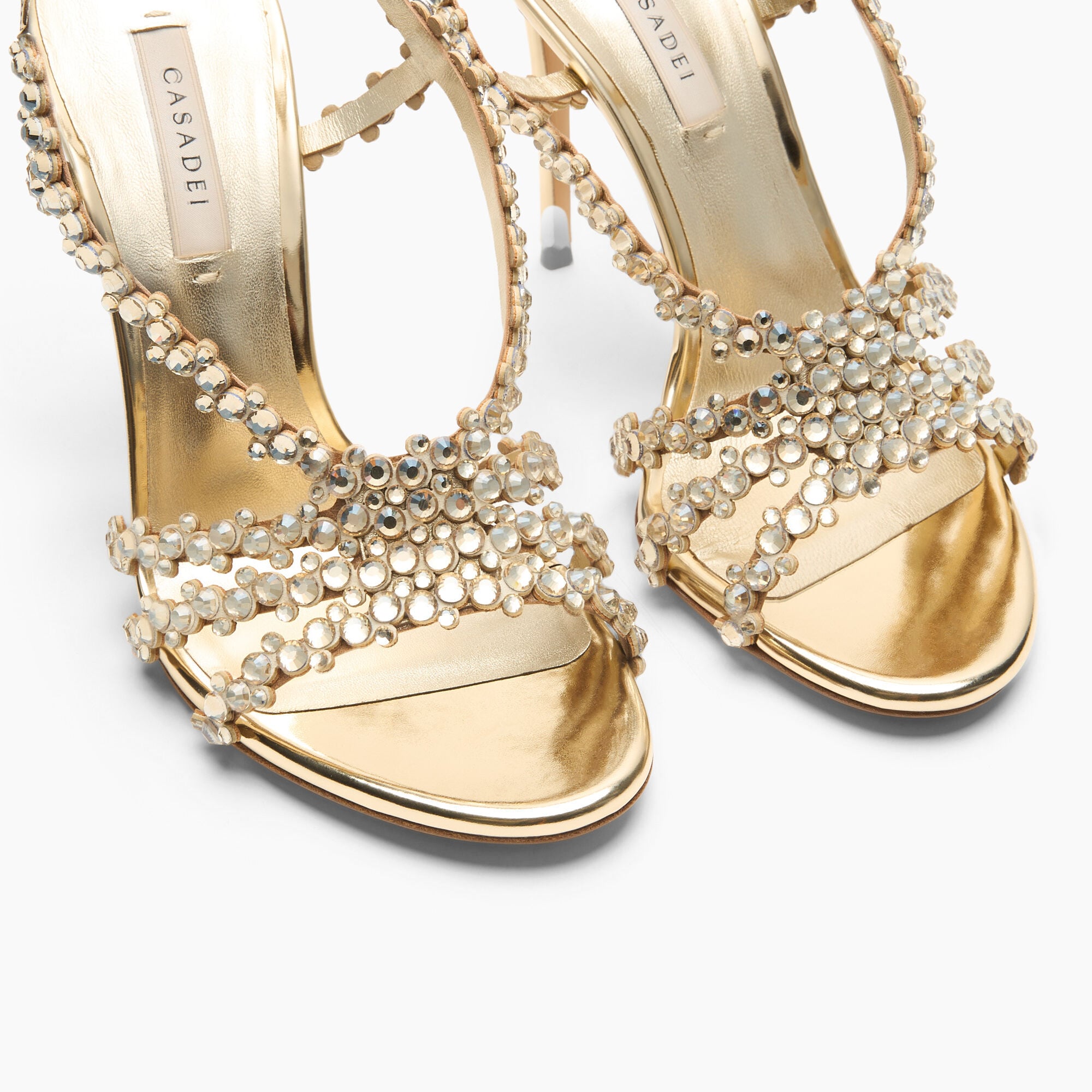 Casadei Julia C-Love Sandal Gold + Platinum 1L488C1001C3077 Casadei Julia C-Love Sandal Gold + Platinum 1L488C1001C3077