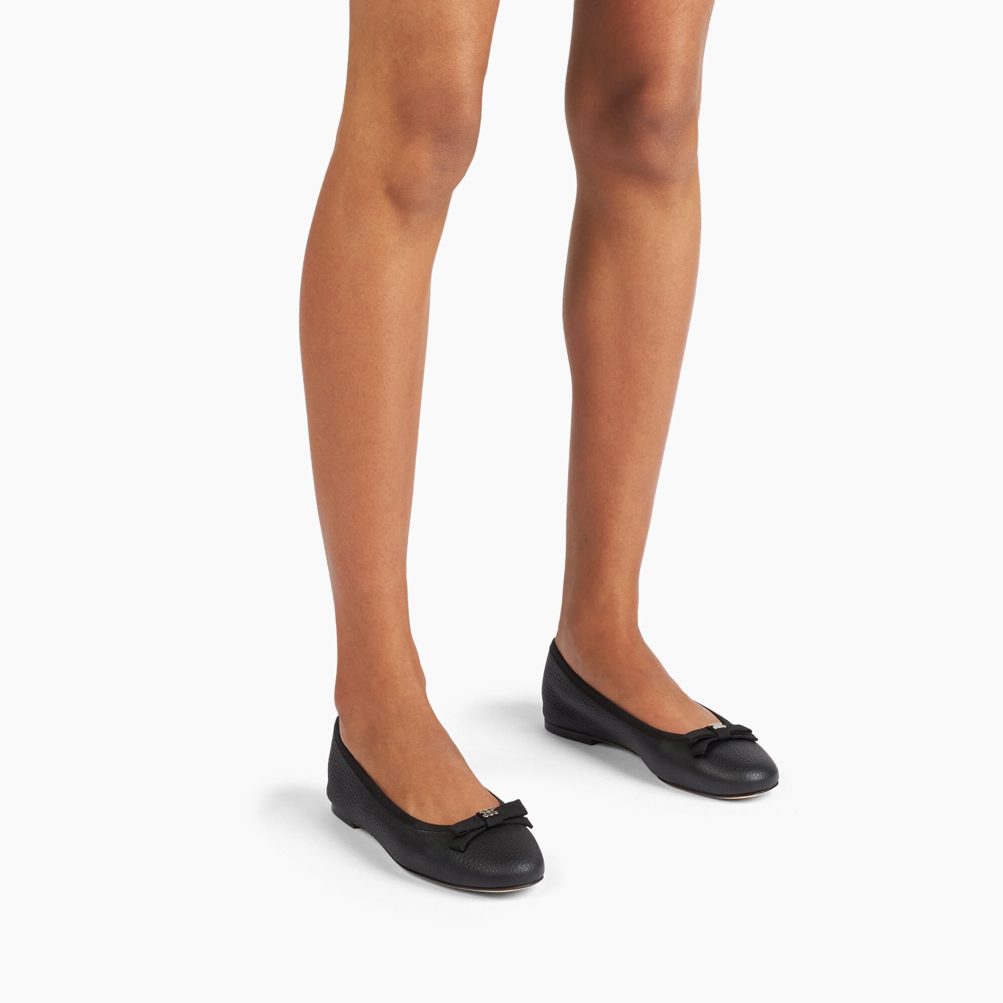 Casadei Leather Ballet Flats Nero 1A285J0101C2363