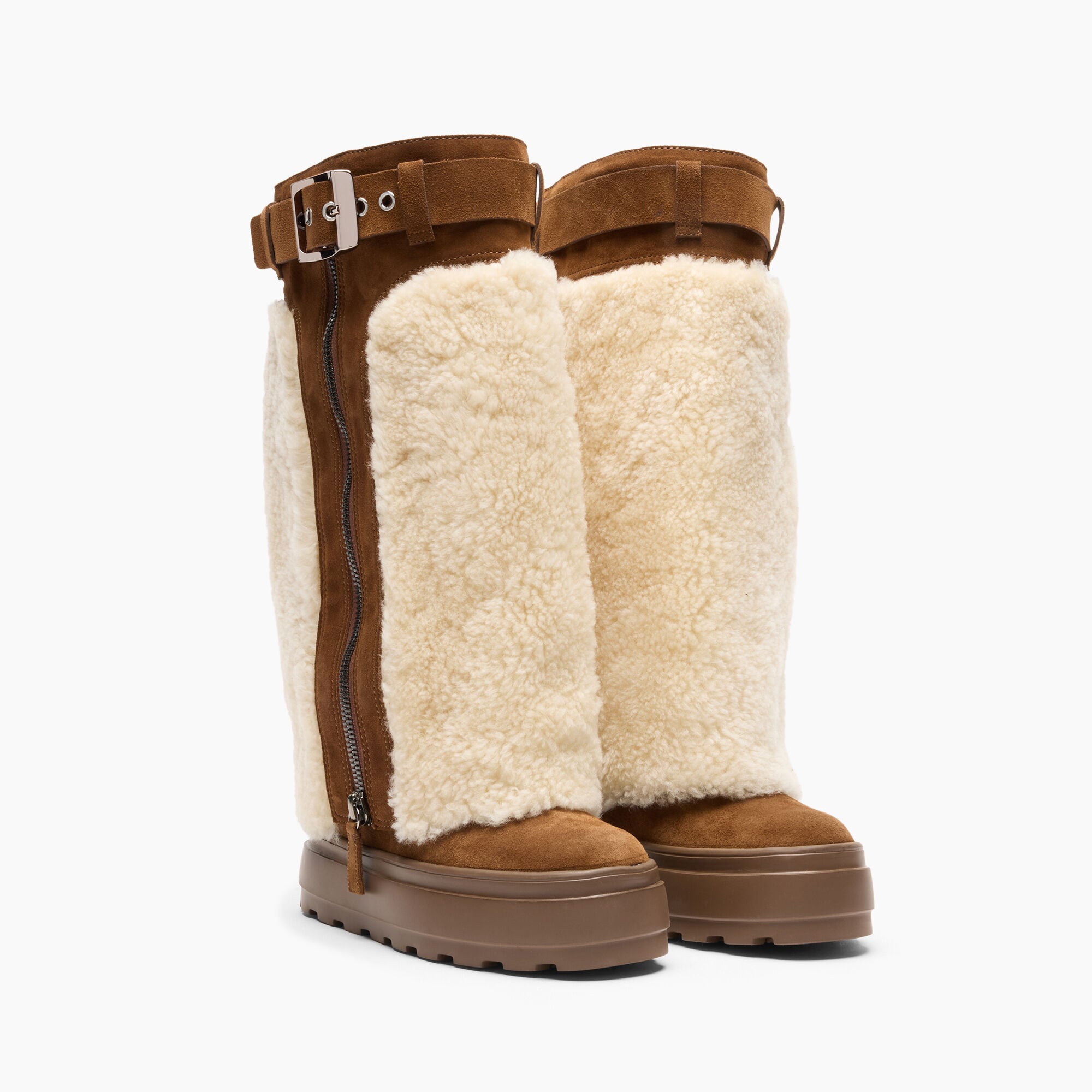 Casadei Double Face Ontario Boot Bruciato + Milk 2S432C0801T0600 Casadei Double Face Ontario Boot Bruciato + Milk 2S432C0801T0600