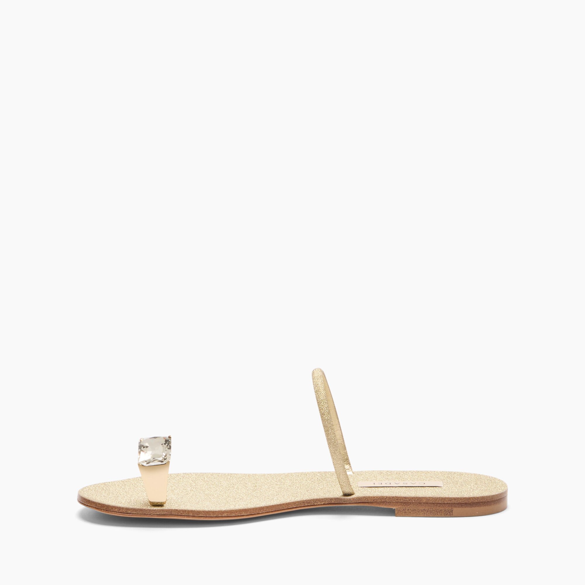 Casadei Soraya Solar Eclipse Flat Sandals Goldust 1N234J0101SOLAC