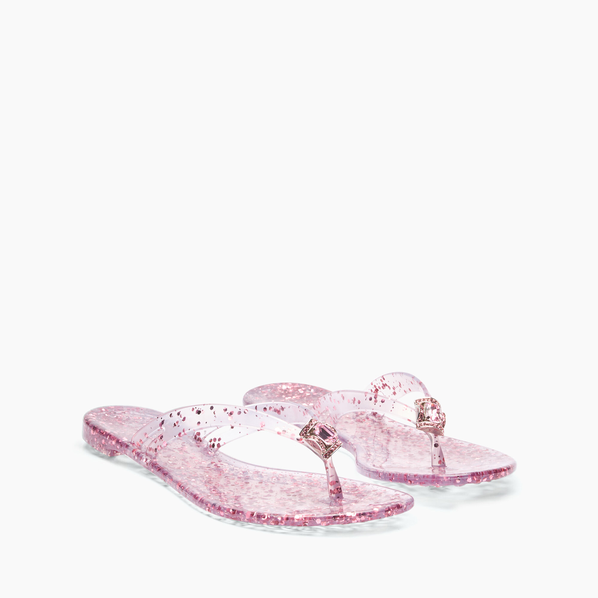 Casadei Jelly Glitter Flip Flops Ice and Baby 2Y255J0101BHGLT