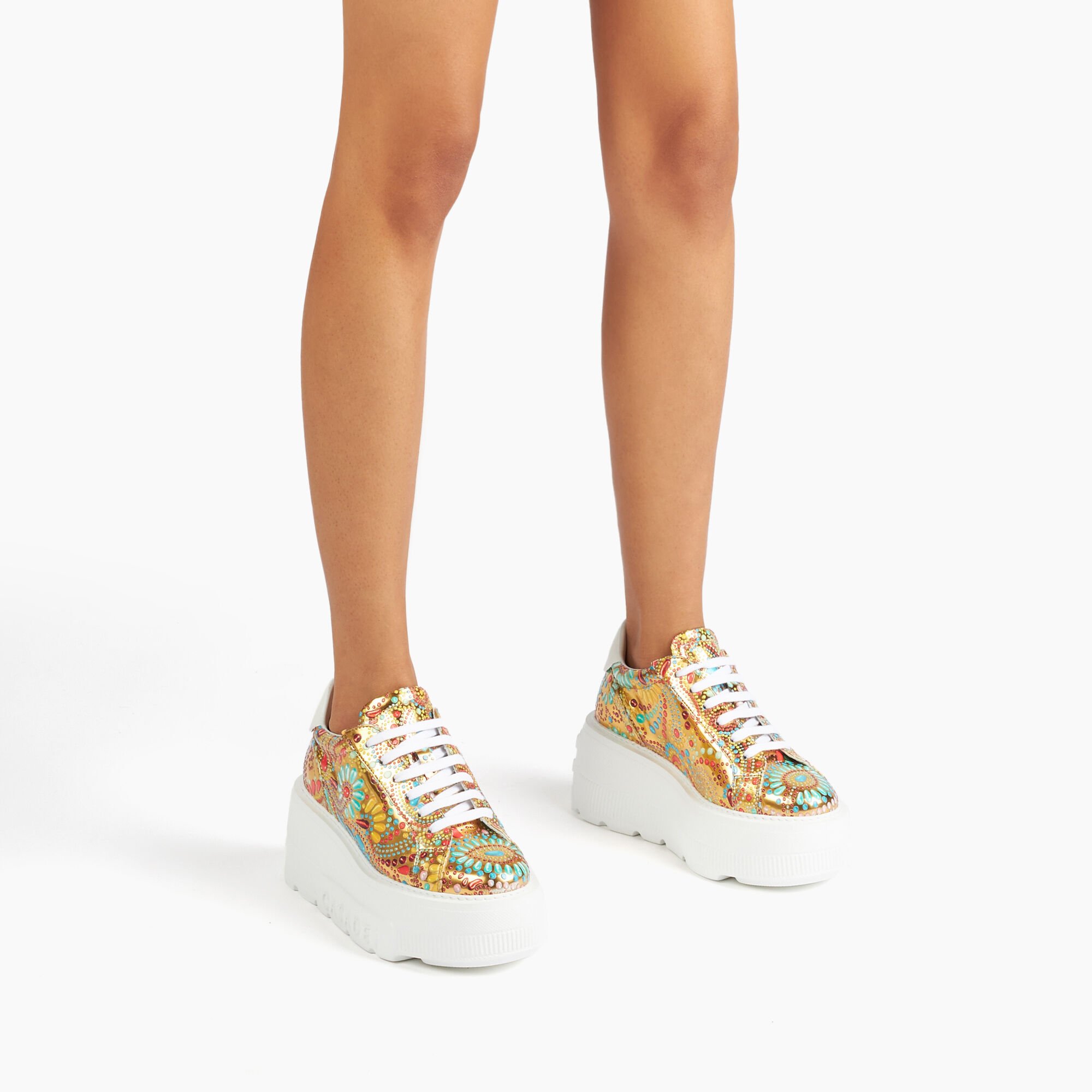 Casadei Nexus Nuggets Sneakers Gold 2X055J0701NUGGE