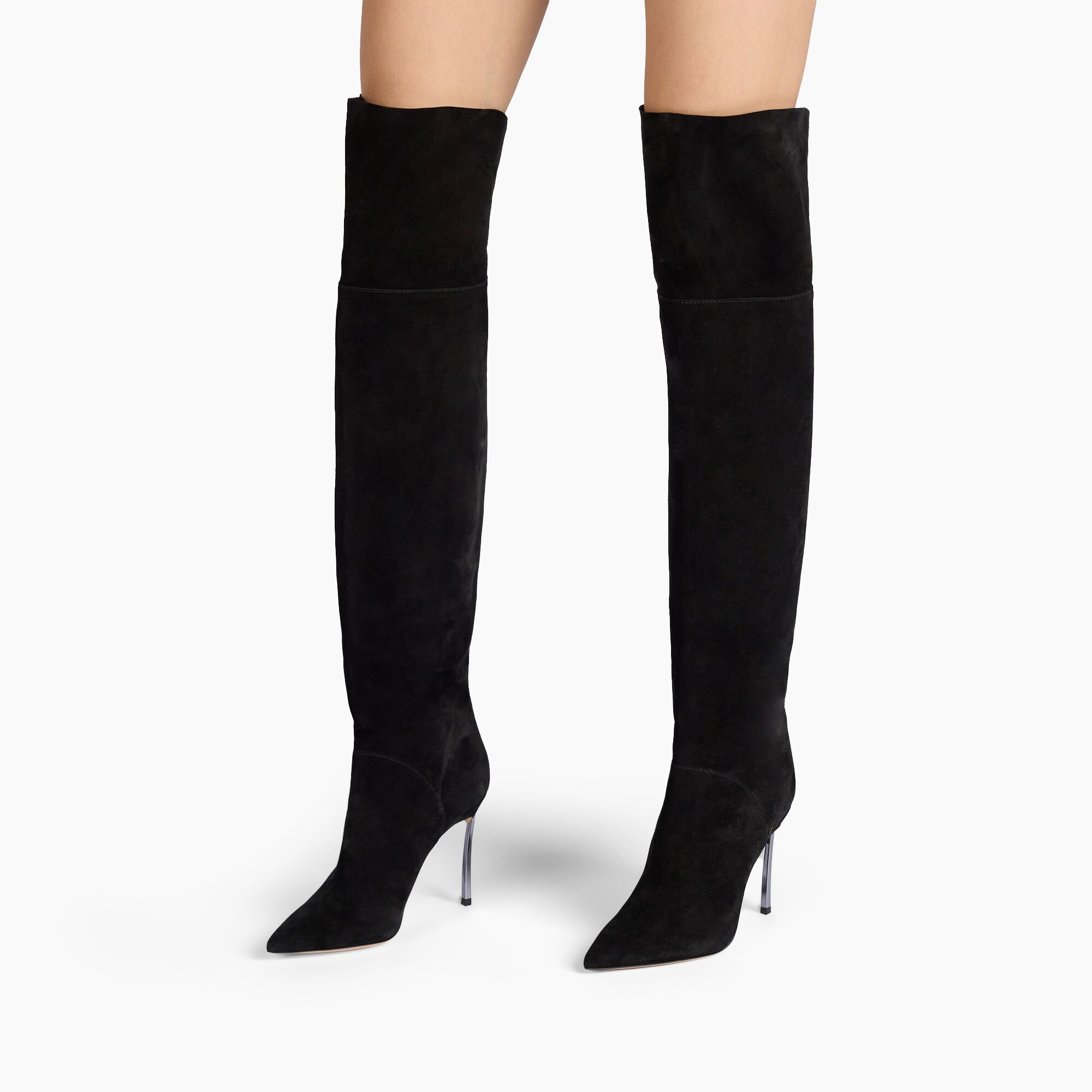 Casadei Blade Corsaro Over The Knee Black 1T076A100MC1832