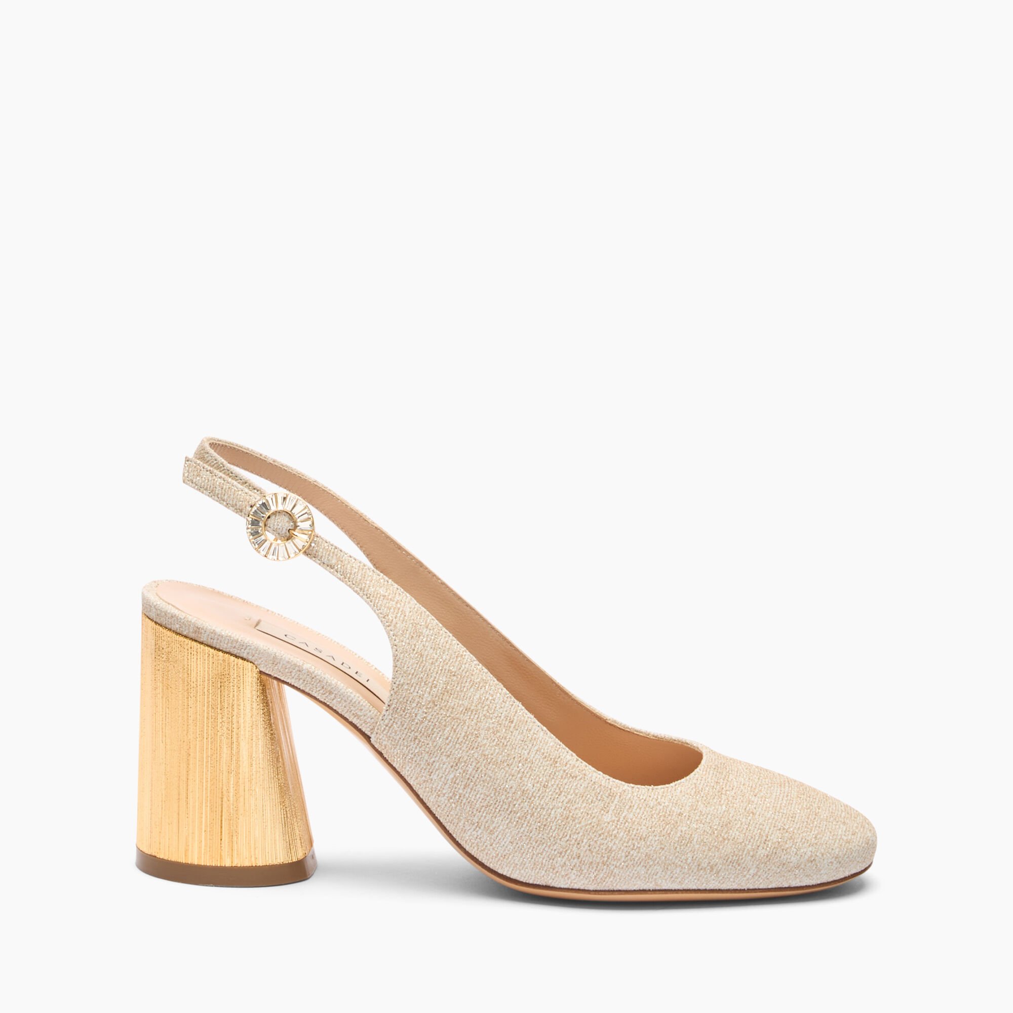 Casadei Opera Cleo Bellagio Slingbacks Gold 1G641J0801C2658