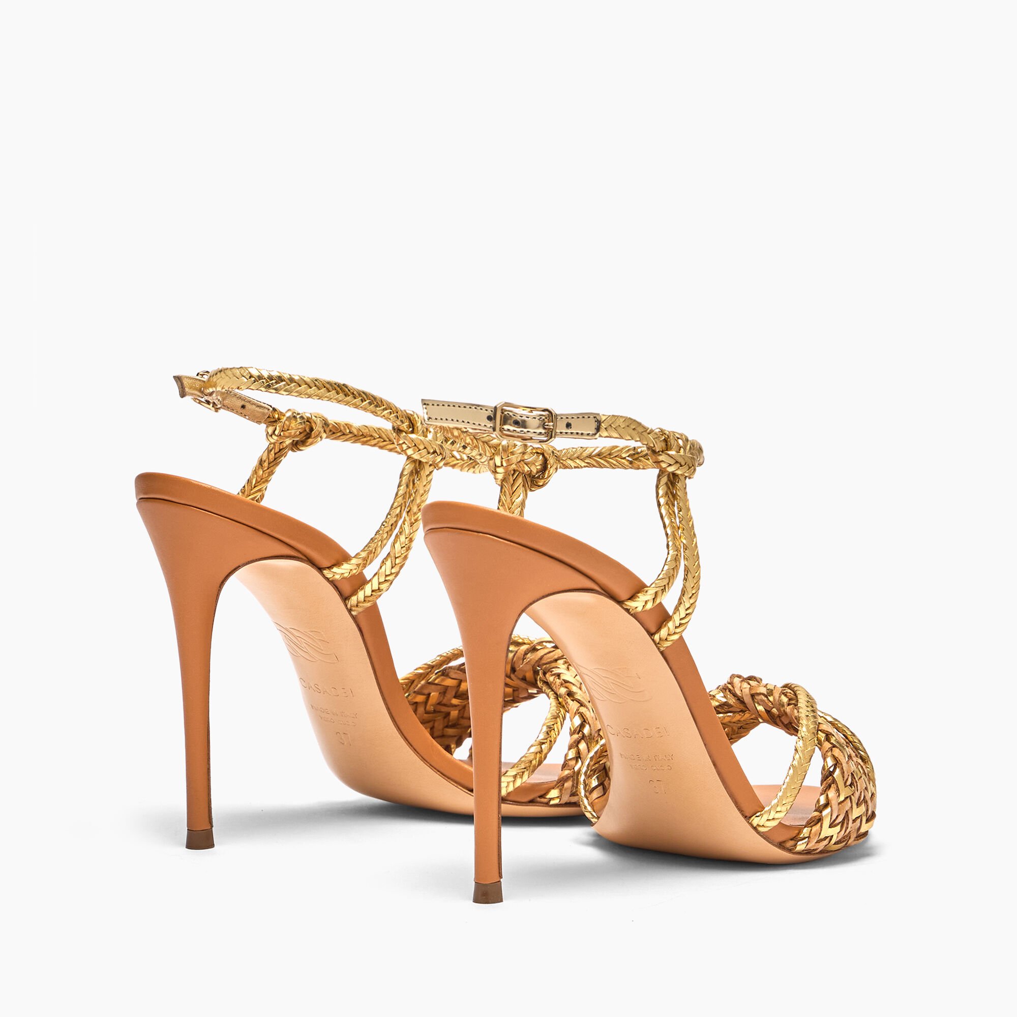 Casadei Marbella Lux Hanoi  Sandal Natur and gold 1L345J1001C2731