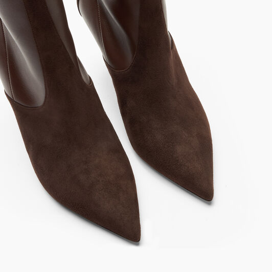Casadei Blade Sueade Debby Boot Carob + Saddle 1S413C080TT0522