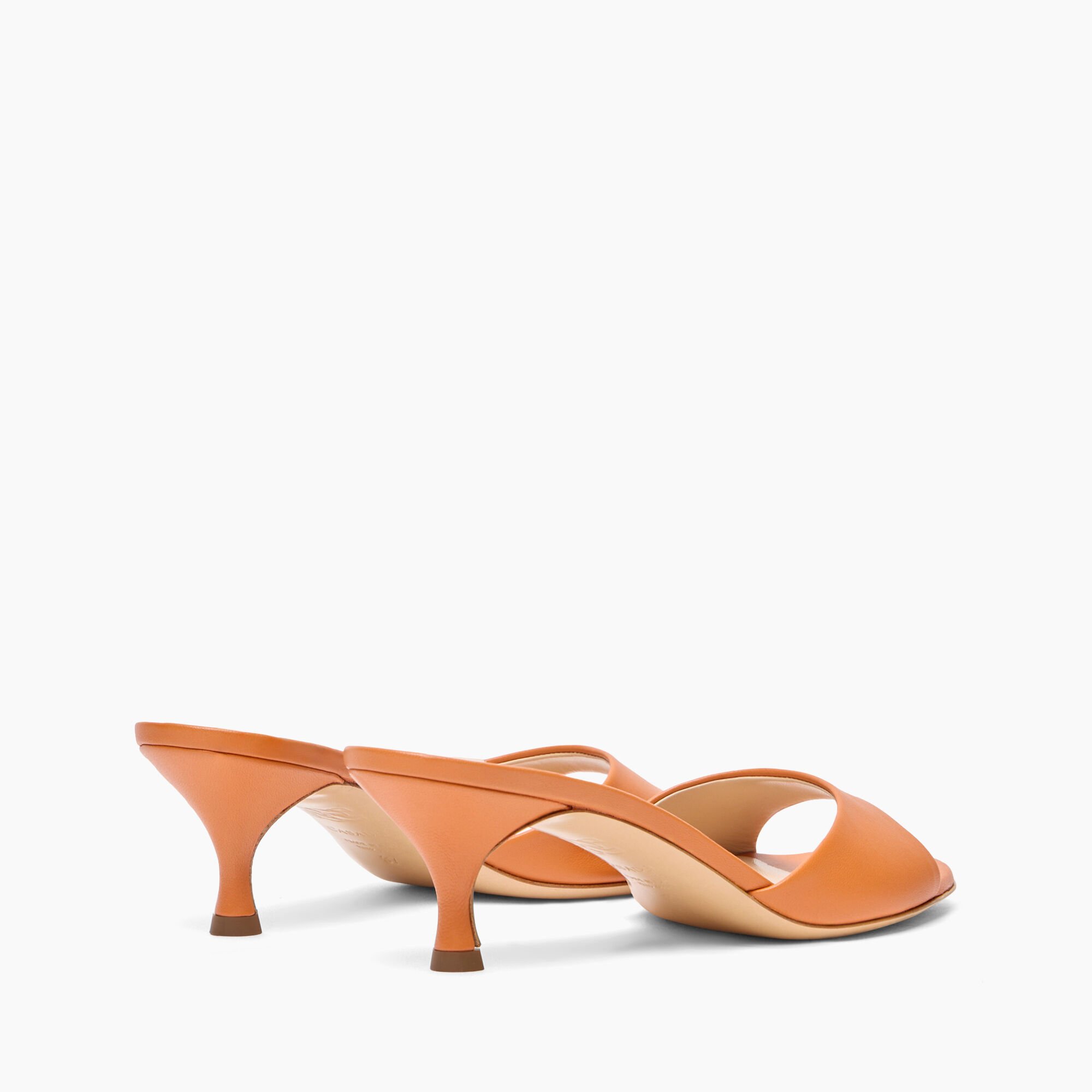 Casadei Julia Kitten Leather Mules Paprika 1M408J0501MINOR