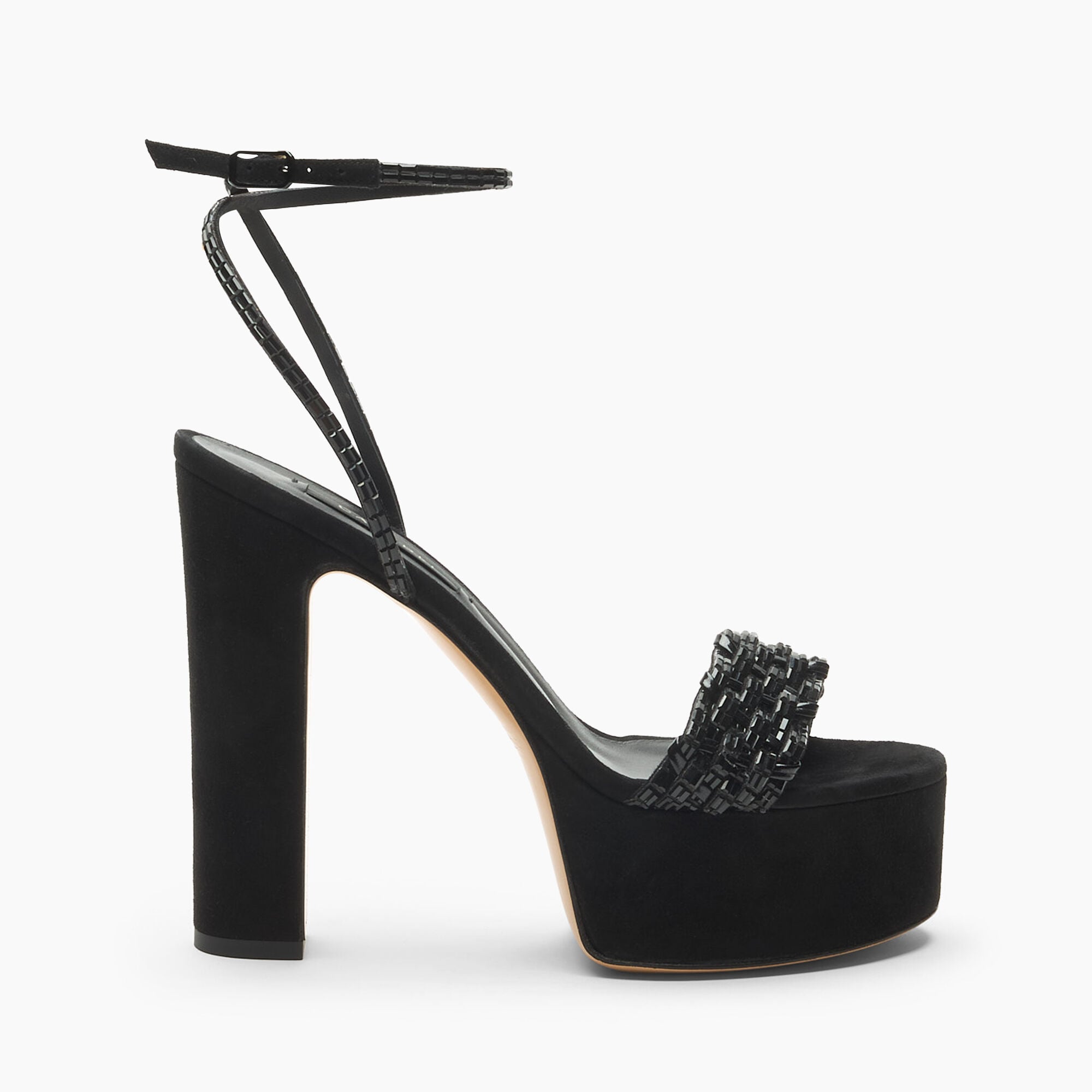 Casadei Patty Platform Godyva Sandal Black 1L482C1301C3074