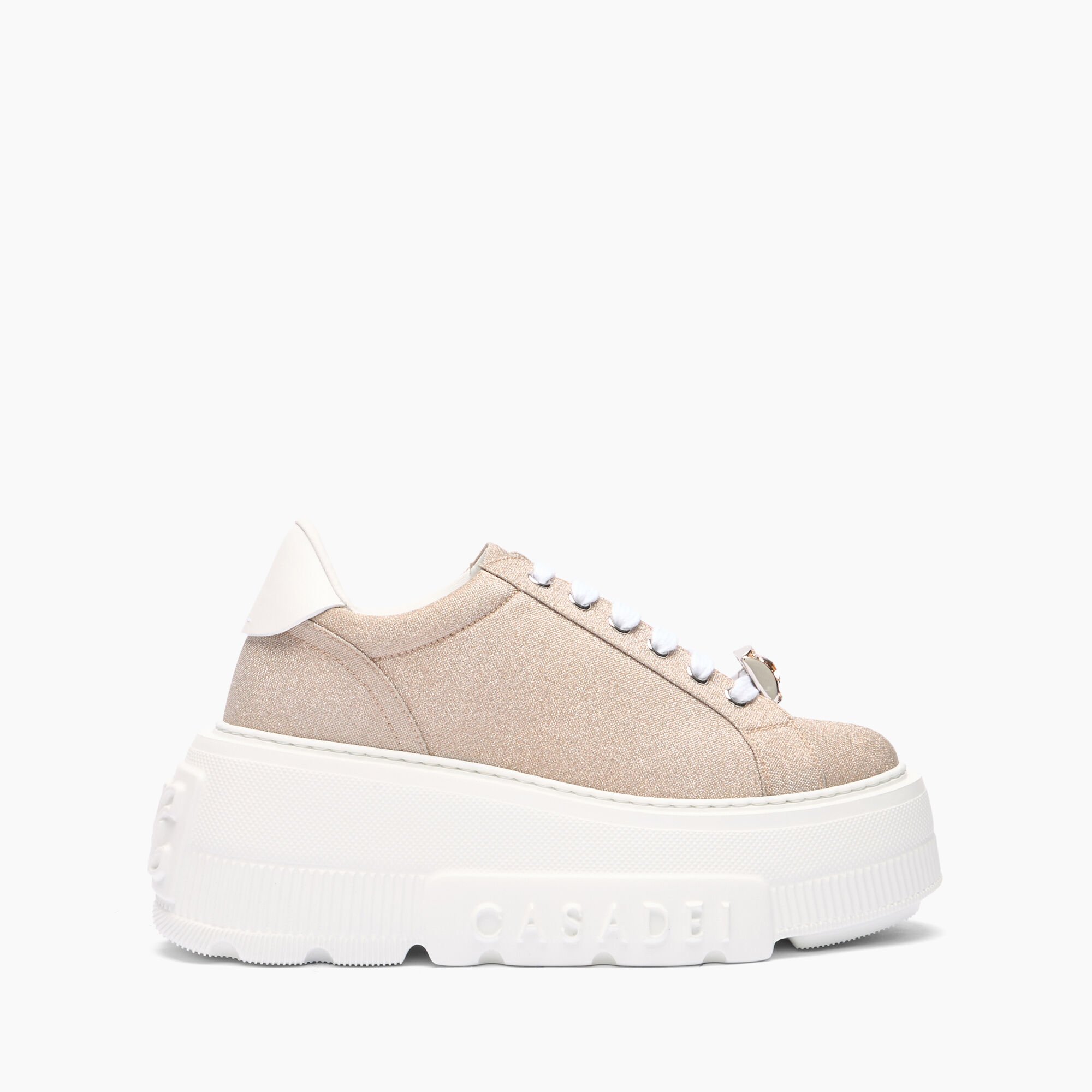 Casadei Nexus Cas25 Sneakers Nude and White 2X042J0701C2672