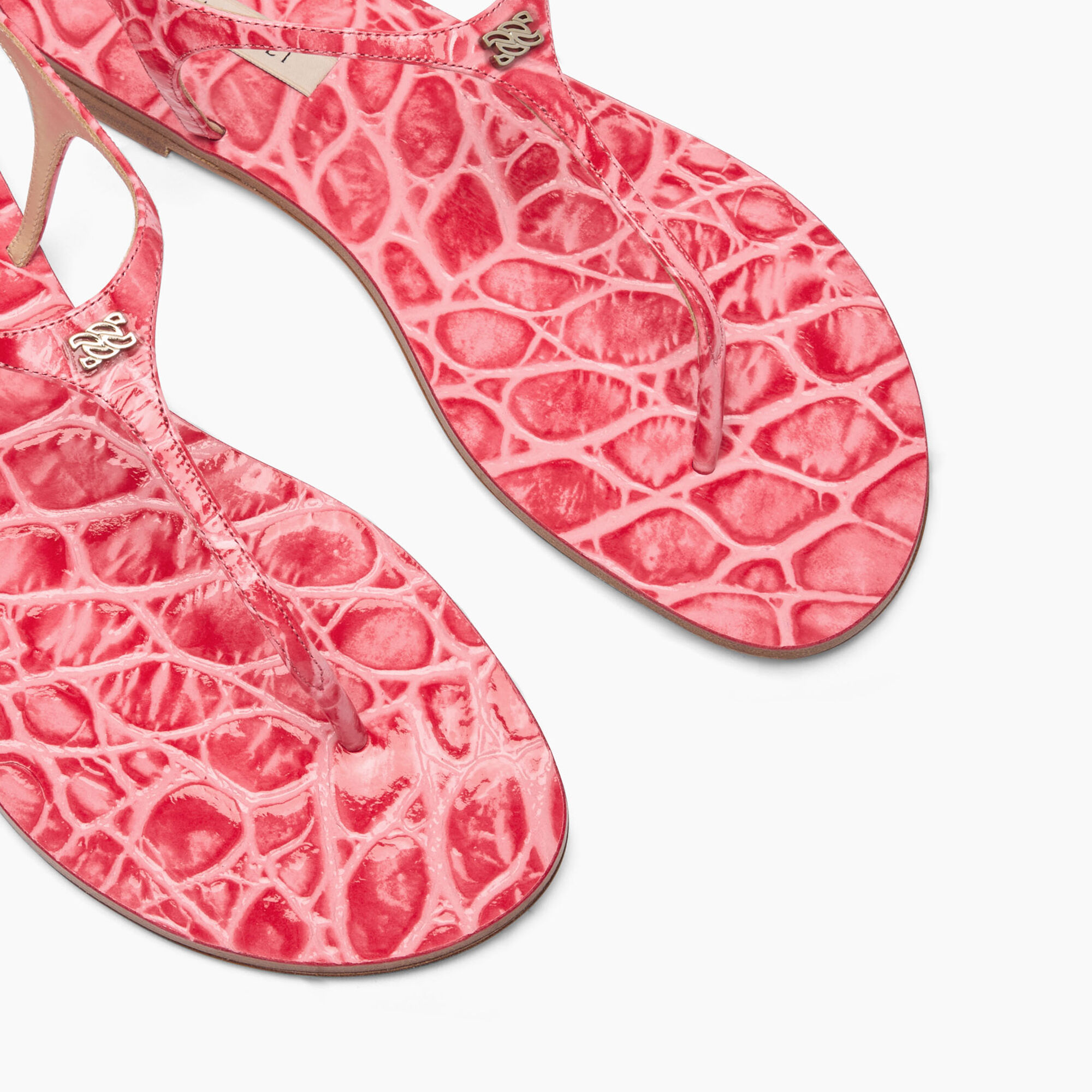 Casadei Jurassic Thong Sandals Coral 1N232J0101C2663