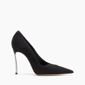 Casadei Superblade Suede Pumps Black 1F916W120MC1444