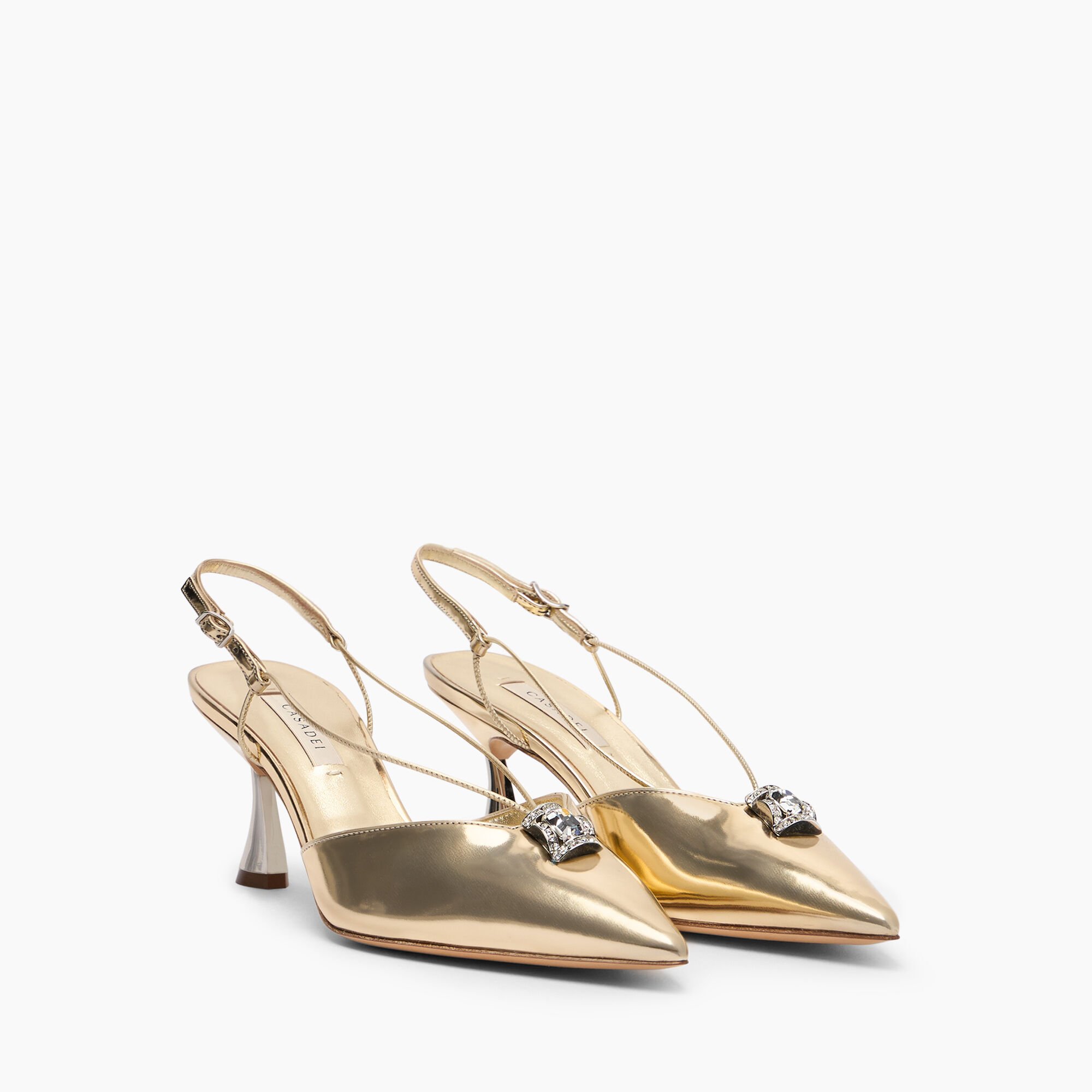 Casadei K-Blade Interstellar Cas2025 Slingback Platinum 1G623J060MC2632