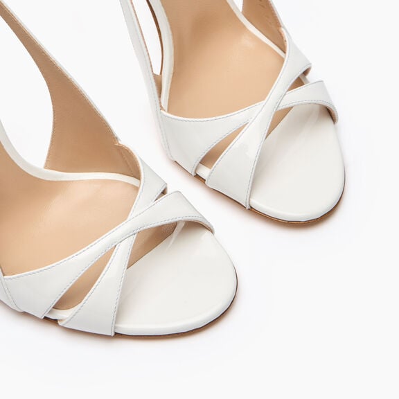 Casadei صندل Julia Samurai Double Belts White 1L414B1001TIFFA Casadei صندل Julia Samurai Double Belts White 1L414B1001TIFFA