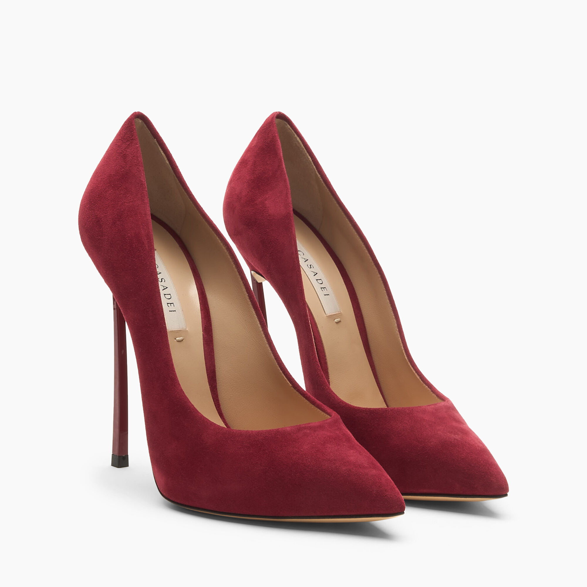 Casadei Escarpin Blade Suede Purple 1F916W120TCAMOS Casadei Escarpin Blade Suede Purple 1F916W120TCAMOS