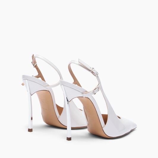 Casadei Superblade Slingback White 1G678B100MC1313