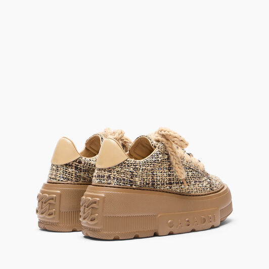 Casadei Nexus Buclé Sneaker Camel 2X125C0701C3090
