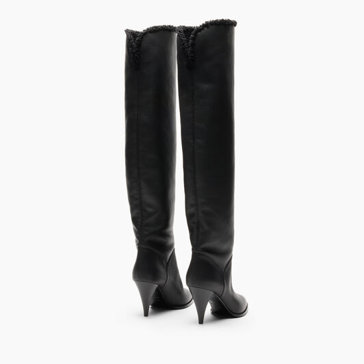 Casadei Venus Winnipeg Over The Knee Black 1T096C0811T0599