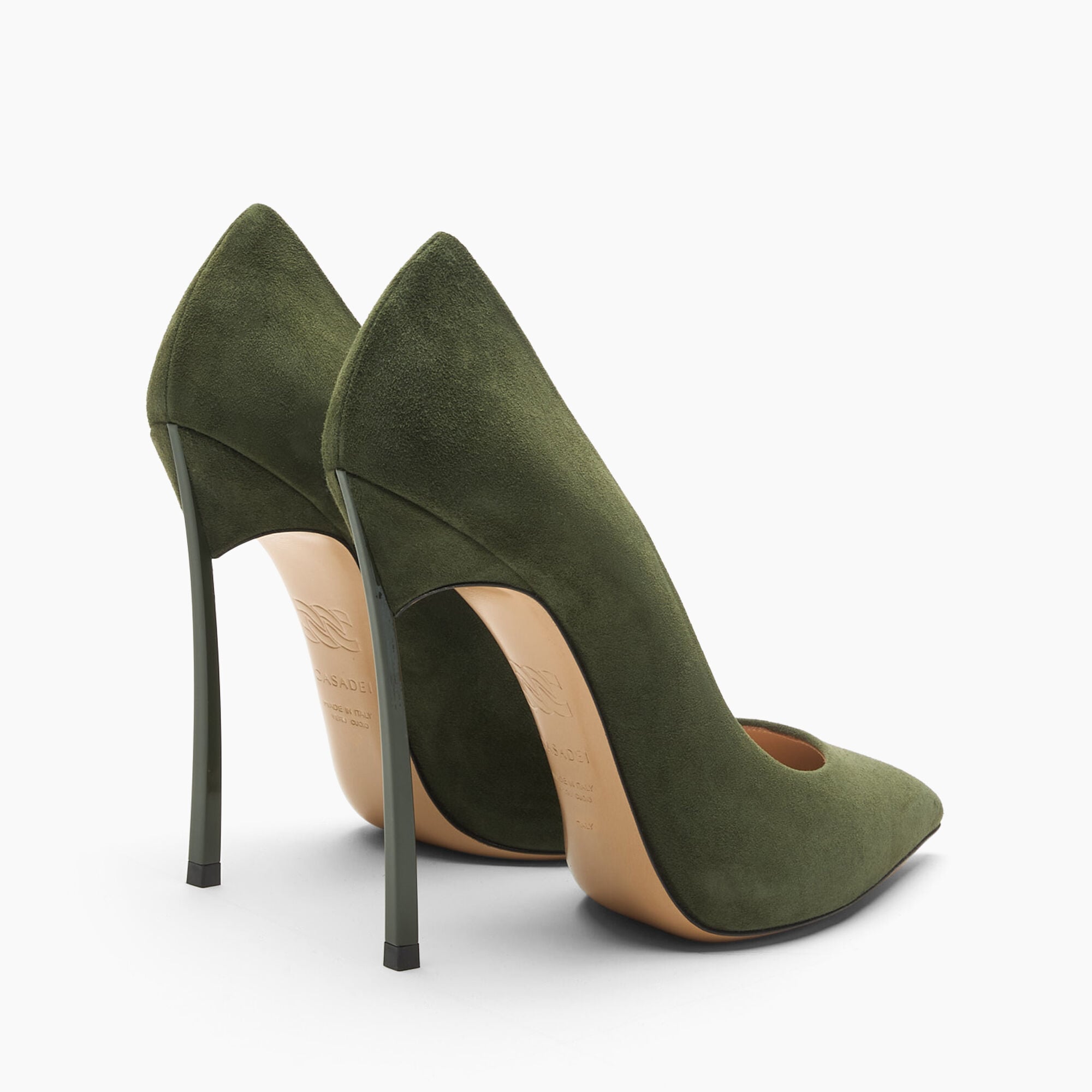 Casadei Blade Suede Pump Forest 1F916W120TCAMOS