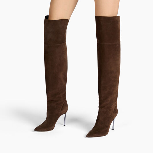 Casadei Blade Corsaro Over The Knee Cacao 1T076A100MC1832