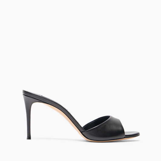 Casadei Julia Leather Mules Black 1M407J0801MINOR