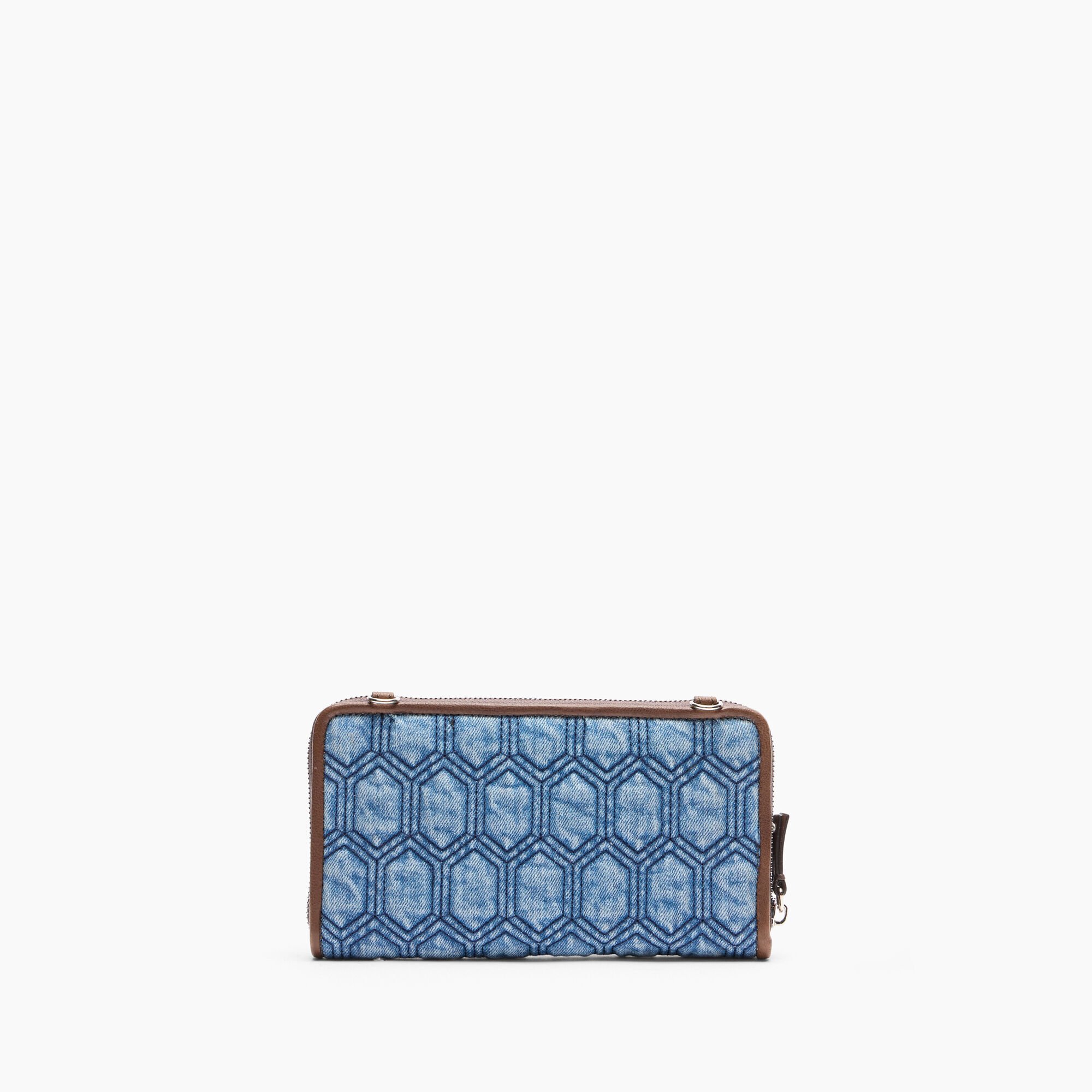 Casadei Denim Wallet Denim and Saddle 4U007J0000B0353