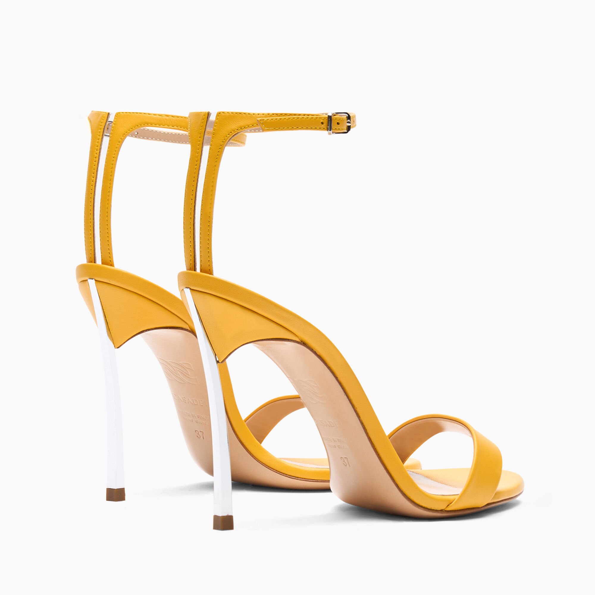 Casadei Marta Leather Sandals Curcuma 1L165W100MC2015