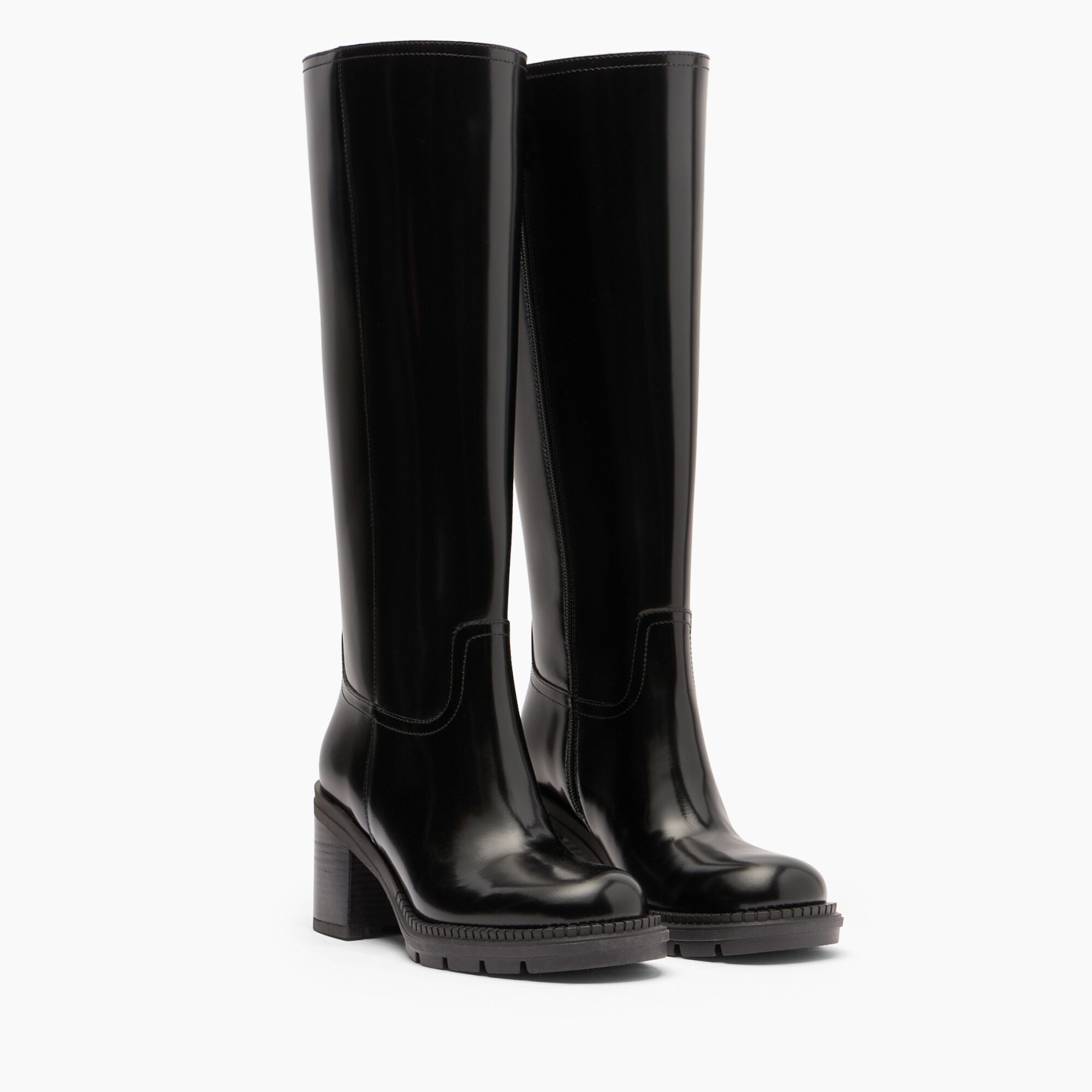 Casadei Concept Wizzard To The Knee Boots Black 1S370A0801C2858