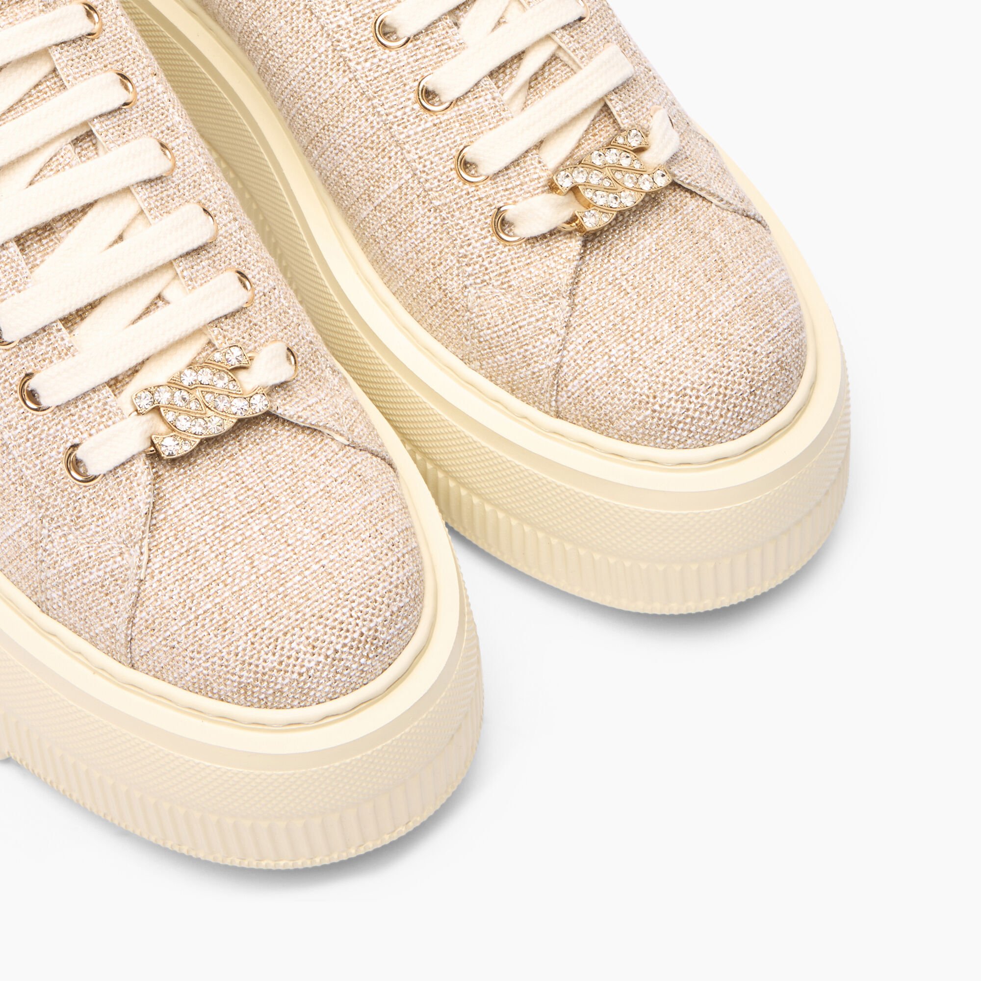Casadei Nexus Jutalux Sneakers Gold and Milk 2X041J0701C2671