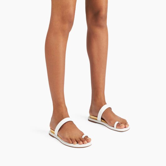 Casadei Zeppa Blade Sandals White 1N235J0201C2667