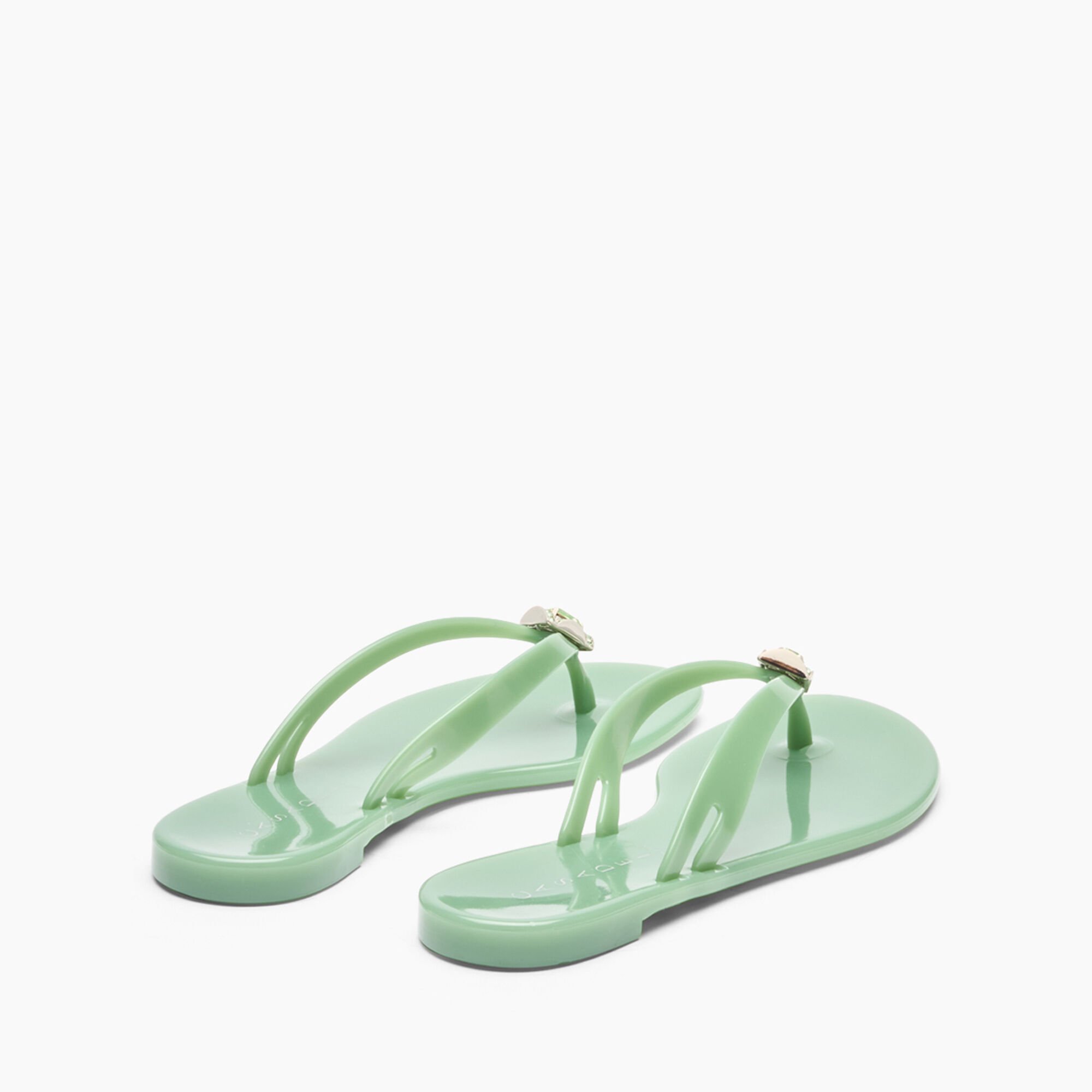 Casadei Jelly Flip Flops Milk and Mint 2Y000D0101BEACH