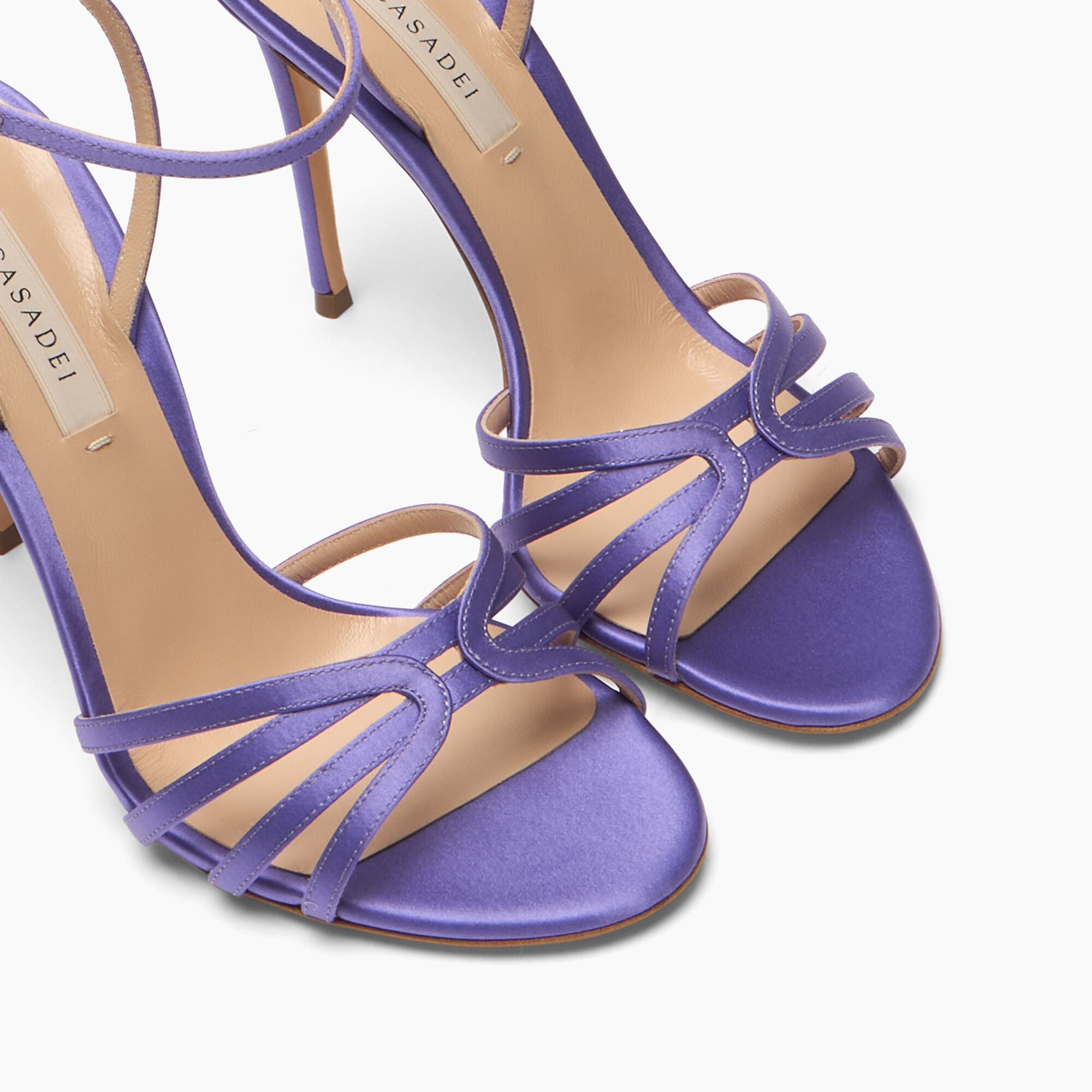 Julia Satin Sandal in Lavender for Women | Casadei®