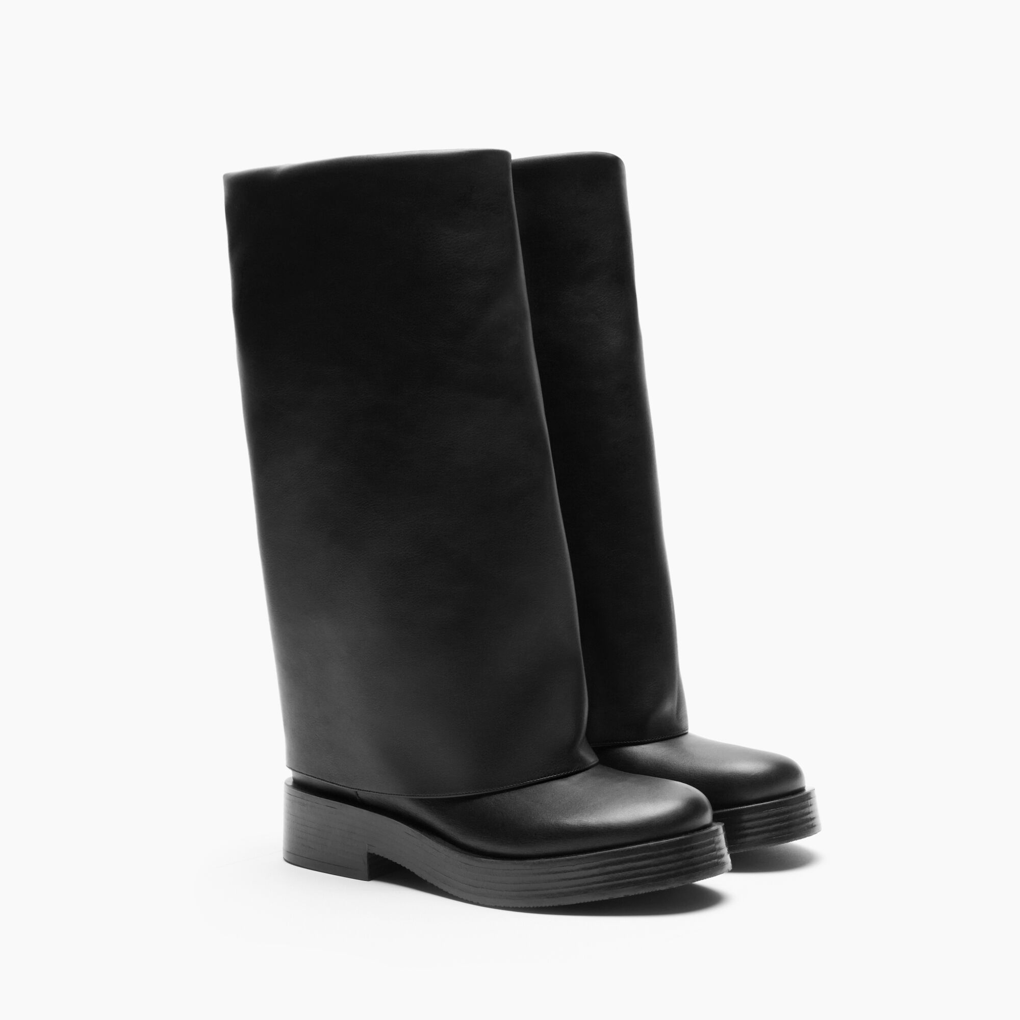 Casadei Charlie Double High Boots Black 1S357Y0301LAABR