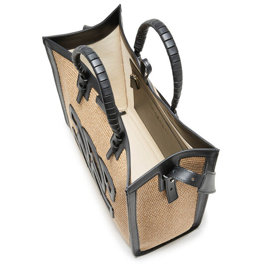 Casadei Beauriva Shoppers Natur and Black 3W379V0000BEAUR