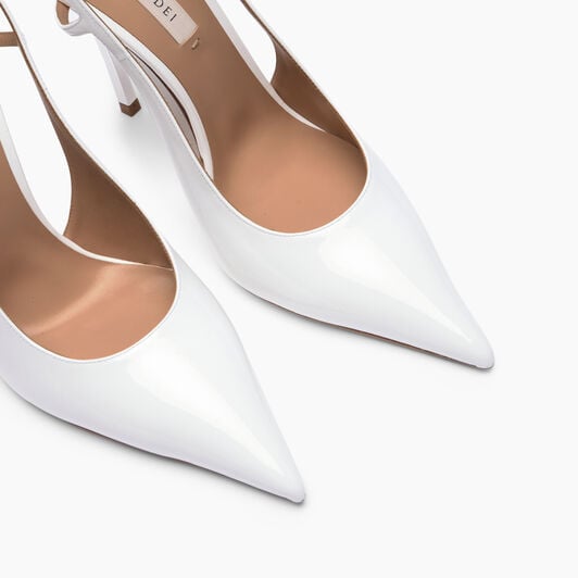 Casadei Superblade Slingback White 1G678B100MC1313