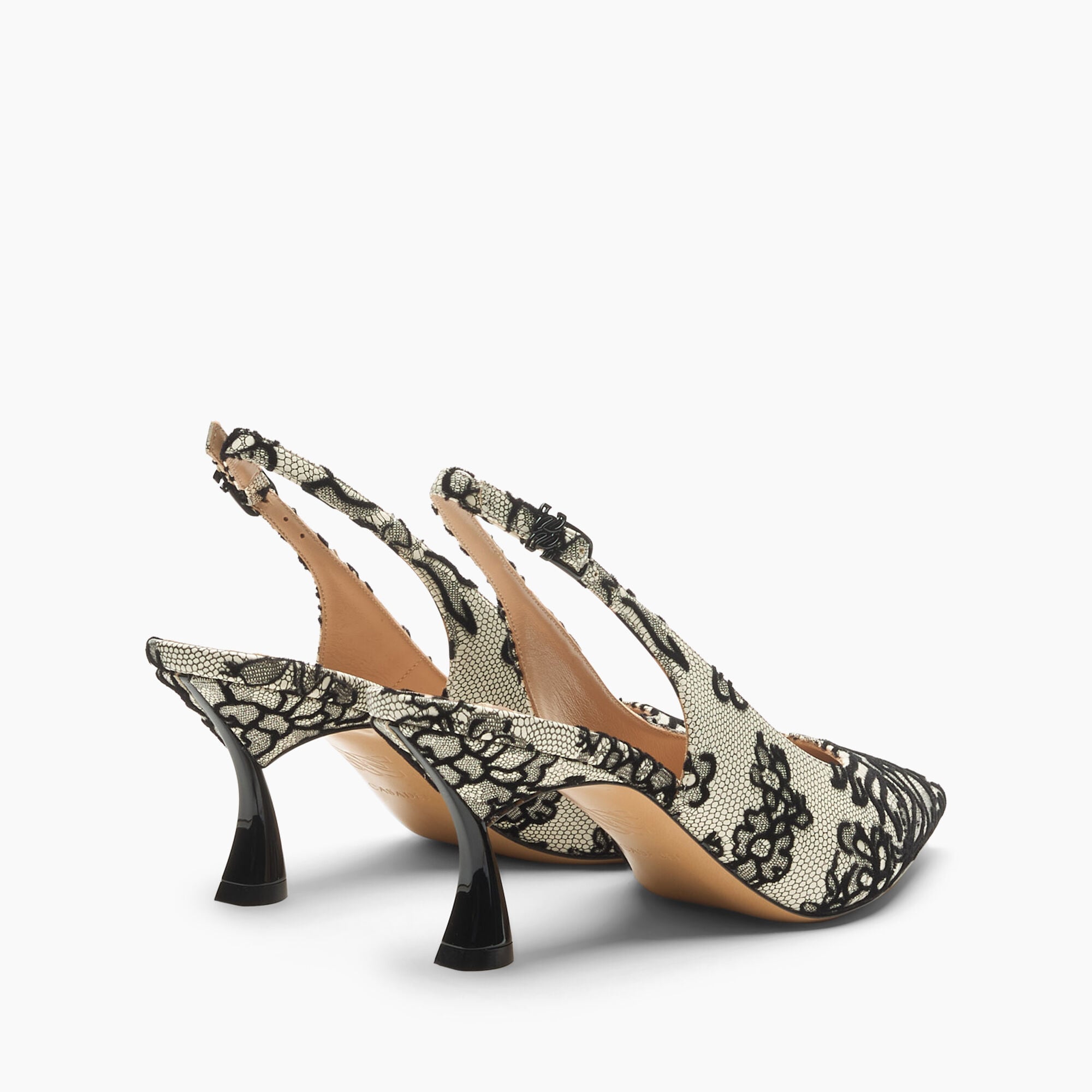 Casadei Slingback Kitten Blade Pandora Milk 1G693C060TPANDO Casadei Slingback Kitten Blade Pandora Milk 1G693C060TPANDO