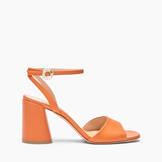 Casadei Cleo Leather Sandals Paprika 1L307J0801C2649 Casadei Cleo Leather Sandals Paprika 1L307J0801C2649