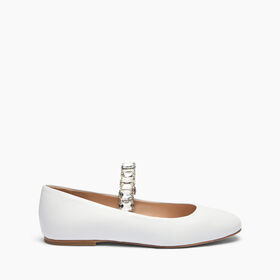 Casadei Crystal Ballet Flats Bianco 1A283J0101C2675