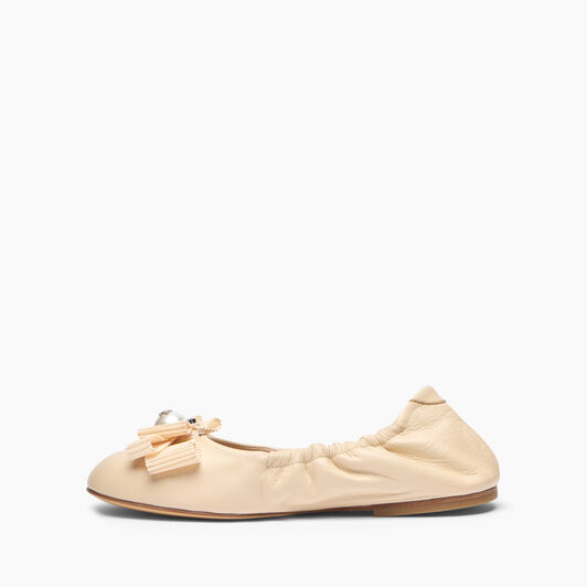 Casadei Ballet Flat Ecrù 1A305B0101C3006