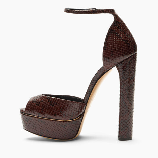 Casadei Sandale Flora Platform Basilisco Saddle 1L287Y1401BASIL Casadei Sandale Flora Platform Basilisco Saddle 1L287Y1401BASIL