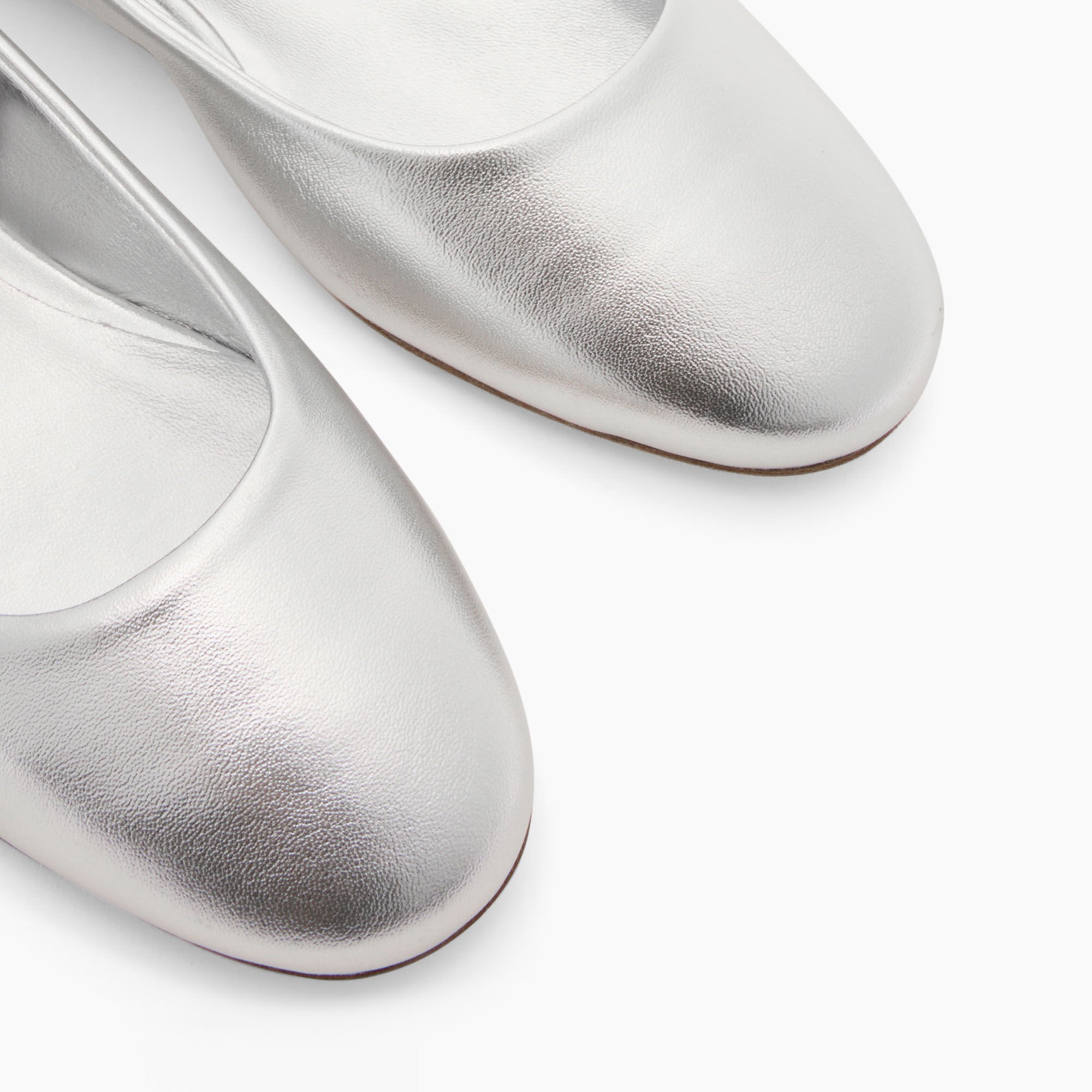 Casadei Flash Ballet Flats Silver 1A283J0101C2676
