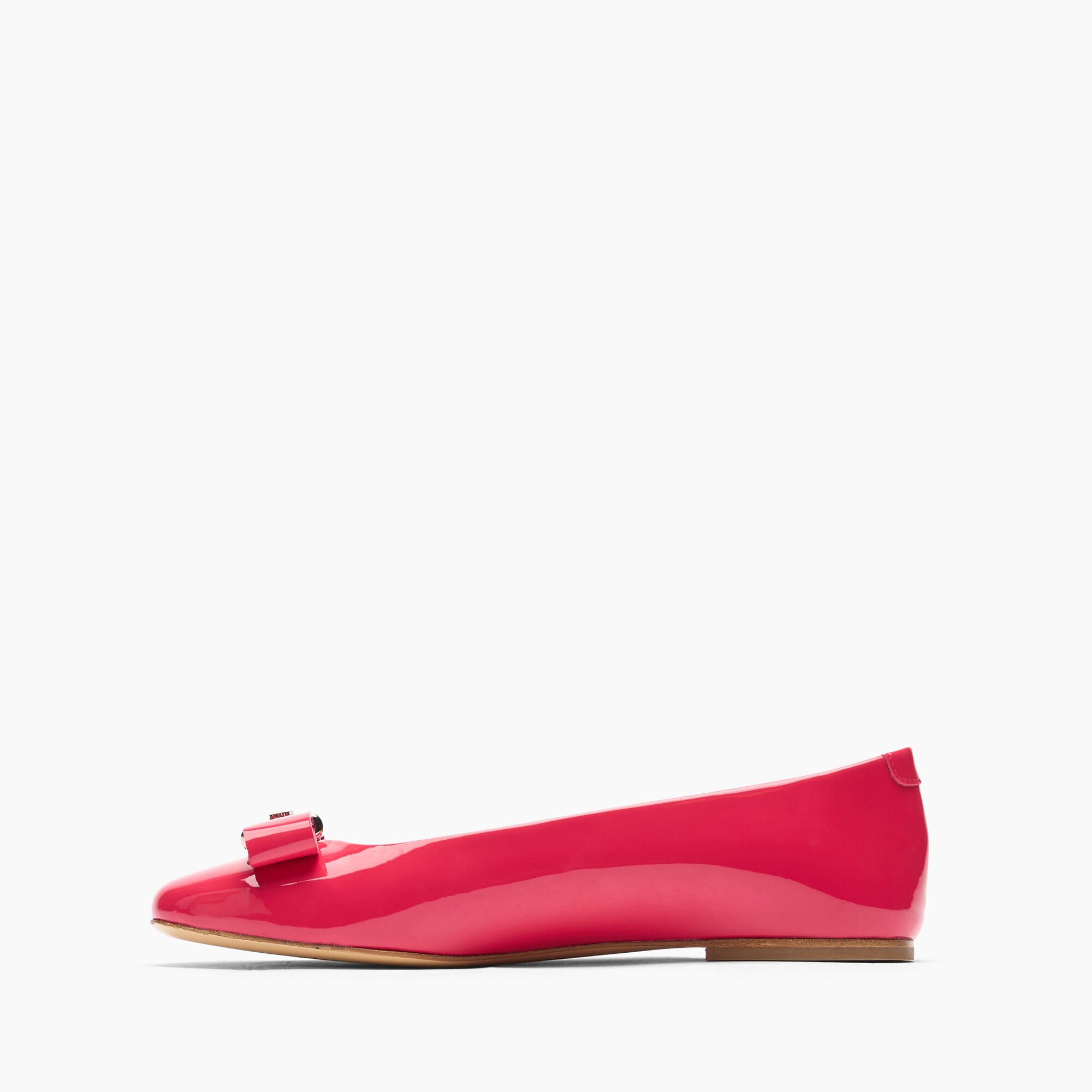 Casadei Patent Leather Ballet Flats Coral 1A274Y0101C2623