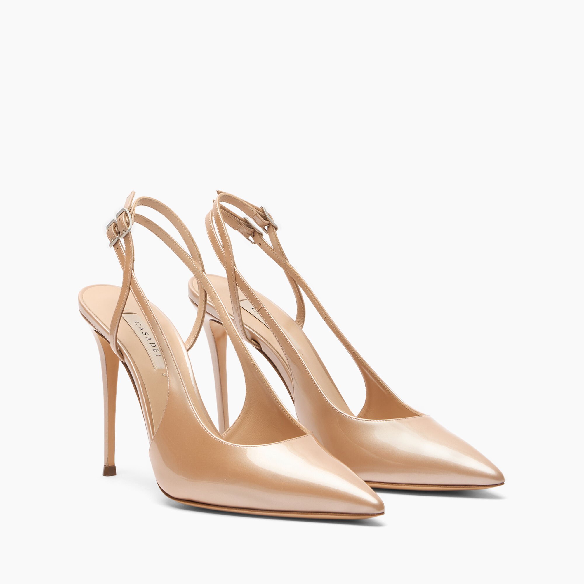 Casadei Julia Samurai Double Belts Slingback Sand 1G669B1001SAMUR